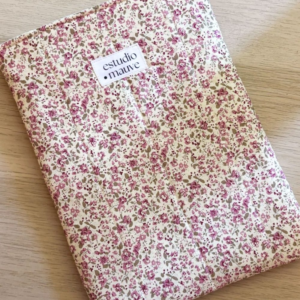 Funda de libro floral