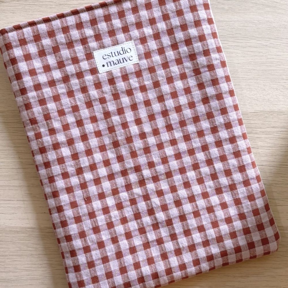 Funda de libro vichy