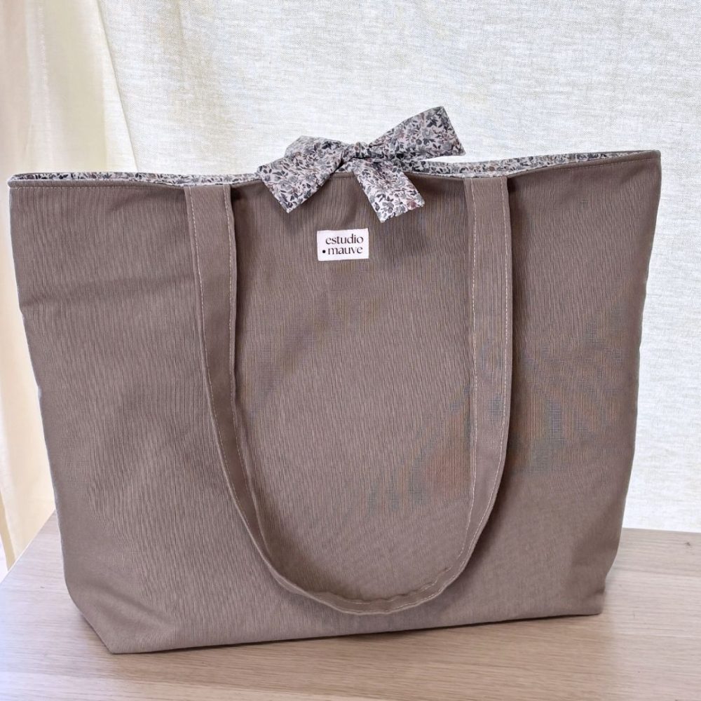Tote bag acolchada lisa