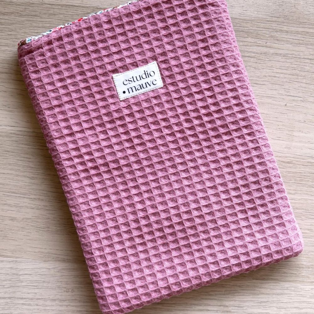 Funda libro waffle rosa + Afterglow