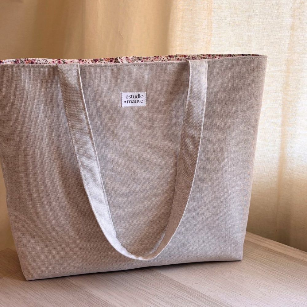 Tote bag acolchada lisa